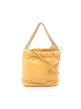 Chanel Shoulder Bag 22 Mini Master Leather 22 Quilted Chain
